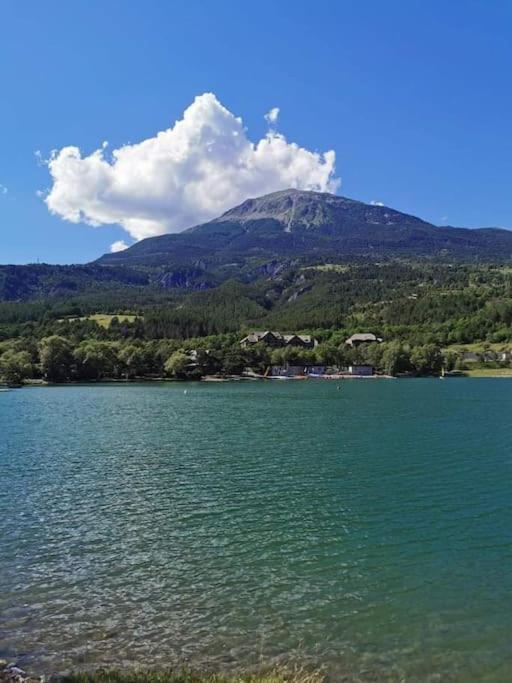 Duplex Cocooning Avec Vue Lac Et Montagnes Savines Extérieur photo